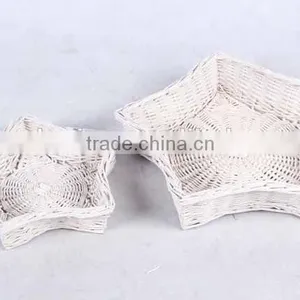 2PC Rattan Woven Pentagram Basket/Prickle Storage Basket thumbnail-1