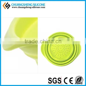 Foldable Eco-friendly Easily Arrange Silicone Wash Basin, Kitchen Basin, Fancy Folding Bowl thumbnail-6