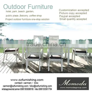9009 Experience Eco-friendly Indoor Wicker Dining Sets Customized Outdoor Furniture Patio PE Wicker Rattan Garden Dining Set thumbnail-1