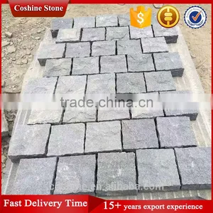 Public Square Use Six Side Split Finished G654 Black Network Stone thumbnail-1