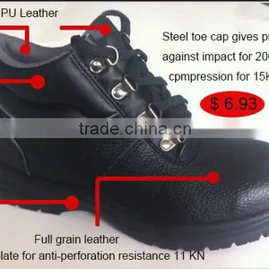 Buffalo Leather Hot Sale Waterproof High Quality Safety Shoes thumbnail-4