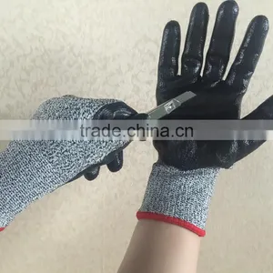 NMSAFETY Hand Job Nitrile Dipped Cut Proof Gloves EN388 thumbnail-1