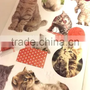Cat Design Sticker, Lovely Cat Sticker for Decoration, Vivid Animal Decorative Shinny Glitter Sticker thumbnail-4