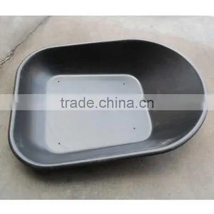 4CUFT 58 Liter Black PP HDPE Poly Tray for Wheelbarrow thumbnail-1