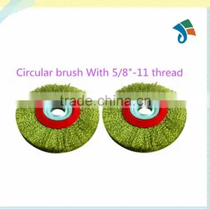 5/8"-11 Thread Drill Circular Steel Wire Brushes thumbnail-2