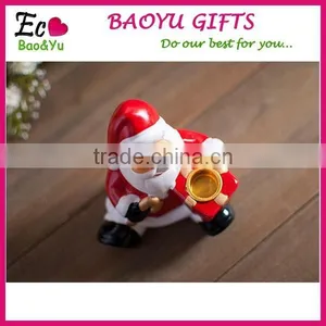 Lovely Ceramic Santa Claus Candle Holder thumbnail-1