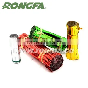 Metallic Shining PET Plastic Metal Wire Twist Tie for Food Bag Closure thumbnail-5