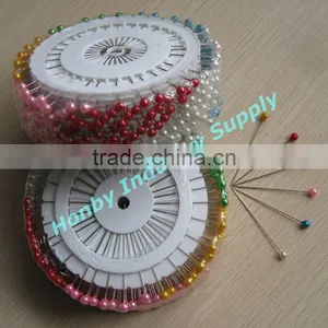Vintage Style 55mm Plastic Round Headed Pearl Pins thumbnail-1