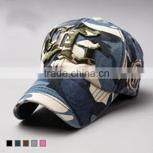 Custom Mens Camo 3d Embroidered Baseball Hats and Caps thumbnail-1