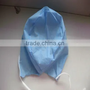 Protective Disposable Nonwoven Medical Surgical Doctor Cap With Guiding Ties Back thumbnail-1