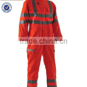 High Vis Work Clothing Safety Reflective Working Coverall thumbnail-1