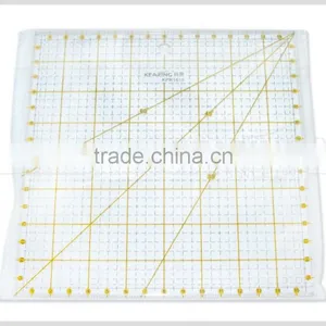 Kearing Clear Rigid Acrylic Plastic Square Rulers For Quilting / Square Quilting Rulers 15 * 15 INCH #KPR1515 thumbnail-5
