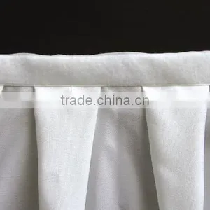 100% Polyester Cheap Table Skirt for Banquet 180GSM Fabric thumbnail-3