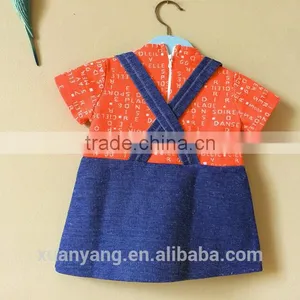 New Fashion Wholesale Newborn Clothes Latest Children Dress Designs Floral Baby Dress Girl t Shirt Suspender Skirt Girls Dress thumbnail-4
