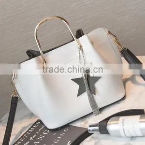 Zm35576a Korean Women Metal Handle Tote Bags Fashion Handbag Sets. thumbnail-1