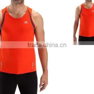 Custom CoolMax Dryfit Moisture Wicking Sleeveless Running Shirts for Men thumbnail-5