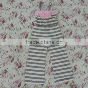 Hot Sale Romper Baby Girls Clothing Fashion Sleeveless Cherven Stripes Cotton Tops Romper 2016 Summer Vacation Kids thumbnail-4