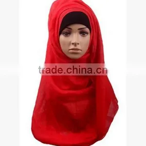 Muslim Pure Color Bag Towel Europe and the United States Fashion Super Large Cap Cover Scarf Scarf thumbnail-4