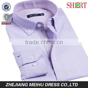 2017 High Quality New Fashion Men Button Down Contrast Color Oxford Dress Shirt thumbnail-1