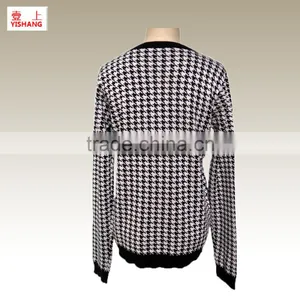 Jacquard Regular Pattern Sweater Design for Lady Fashion Sweater 59%Viscose 41%Cotton 12GG thumbnail-2