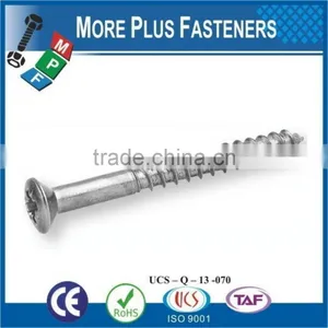 Made in Taiwan Metric Pozi Stainless Steel Zinc Plated Countersunk Wood Screw thumbnail-5