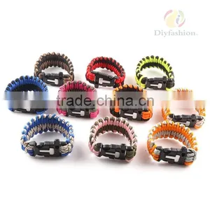 Fashion Best Paracord Bracelet With Paracord Charm Metal Buckle PC6012-9 thumbnail-2