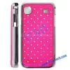 Super Quality Electroplating Edge Frosting Embedded Diamond Hard Case for Samsung Galaxy S I9000(Hot Pink) thumbnail-1