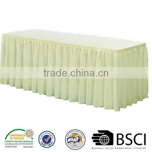 Box Pleats Table Skirting Polyester Table Skirt thumbnail-1