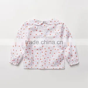 Doll Collar Floral Pattern Bottoming Breathe Freely Baby Shirt thumbnail-2