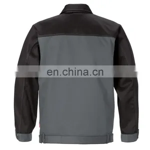 Hot Sale Poly Cotton Gray Color Work Mens Jacket for Industrial thumbnail-3