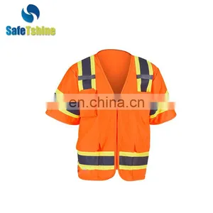 High Visibility ANSI STANDARD New Design Cheap Safety Vest Iso 20471 thumbnail-1