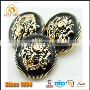 Wholesale Custom Cloth Accessories Fashion Cute Metal Flower Buttons thumbnail-3