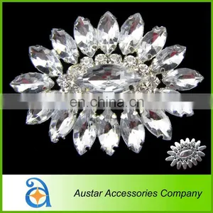 30*42mm Flatback Rhinestone Crystal Embellishment,rhinestone Cluster for Wedding Invitation Card thumbnail-1