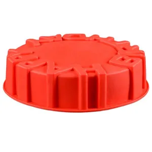 Free Sample Food Grade Heat Resistant Nontoxic Silicone Mousse Cake Friandises Pudding Baking Mold Happy Birthday thumbnail-5