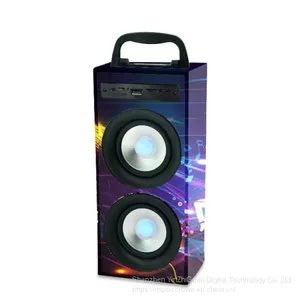 OEM and ODM LED Light Wireless Portable Outdoor/Indoor Blue Tooth Speaker With AUX thumbnail-1