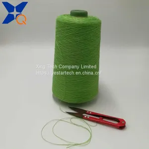 Fluorescent Green Ne21/2plies 10% Metal Fiber 90% Polyester Staple Fiber for Knitting Hand Feeling Touch Screen Gloves-XT11761 thumbnail-3