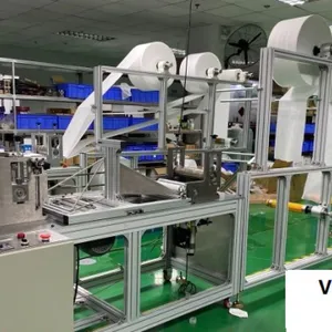 HOT SALE AUTOMATIC FACE MASK MACHINE KN95 FACE MASK PRODUCTION LINE thumbnail-1