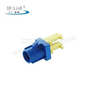 Car GPS Fakra C Male Blue Right Angle End Launch PCB Connector thumbnail-2