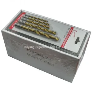 5 PCS Titanium Twist Drill Bit Set thumbnail-1