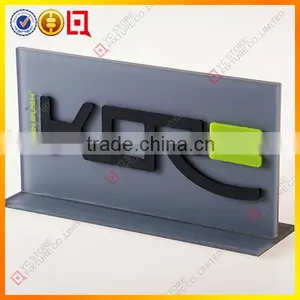 Table Top Acrylic Sign With Laser Logo thumbnail-1