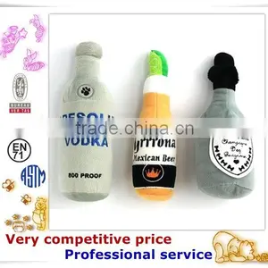 Factory Promotion Custom Made Plush Pet Products Bear Head Dog Toys thumbnail-1