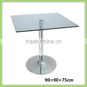 Modern New Design Square Glass Top Metal Frame Buy Glass Dining Table thumbnail-1