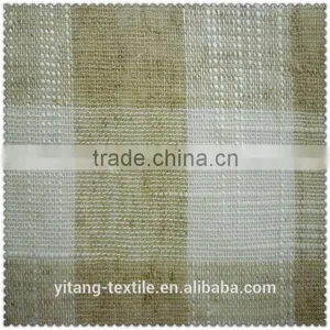 Hot Sale Thin Yarn Dyed Check Flax Fabric for Summer thumbnail-1
