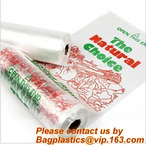 Supermarket Shopping Fresh Fruit Vegetable Packaging Plastic Bag On Roll Polythene Bags, Ldpe Bags, Hdpe Bags, Food Serv thumbnail-1