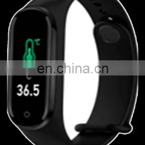 Hot Selling Mi Band 5 Body Temperature Monitor Waterproof Ip67 M4 M6 Smartwatch For Smartphone And Mobile thumbnail-2