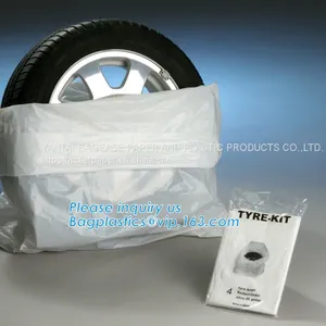 Biodegradable Car Tyre Storage Bag, Heavy Duty Washable, Tear Proof, Wheel Cover, Car Plastic Tire Bags thumbnail-2