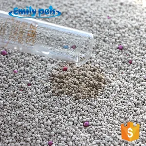 Premium 1-3.5 mm Ball Shape Colorful Bentonite Cat Litter Strong Clumping Odor Control Cat Sand thumbnail-5
