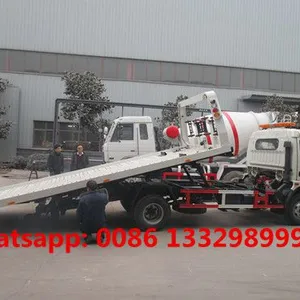 Customized Dongfeng Brand 4*2 LHD 4T Flatbed Wrecker Towing Truck thumbnail-2