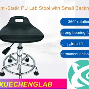 Portable Gaslift Lab Stool Swivel ESD Chair for Laboratory Office Institute Public Use thumbnail-1