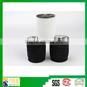 Black Latex Silk Rubber Elastic Thread Used Fabric Tape thumbnail-1